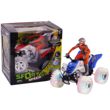 Transparent Wheels Friction Motorcycle New Toy with Music